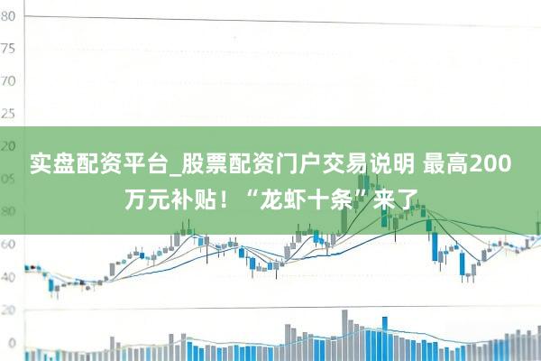 实盘配资平台_股票配资门户交易说明 最高200万元补贴！“龙虾十条”来了